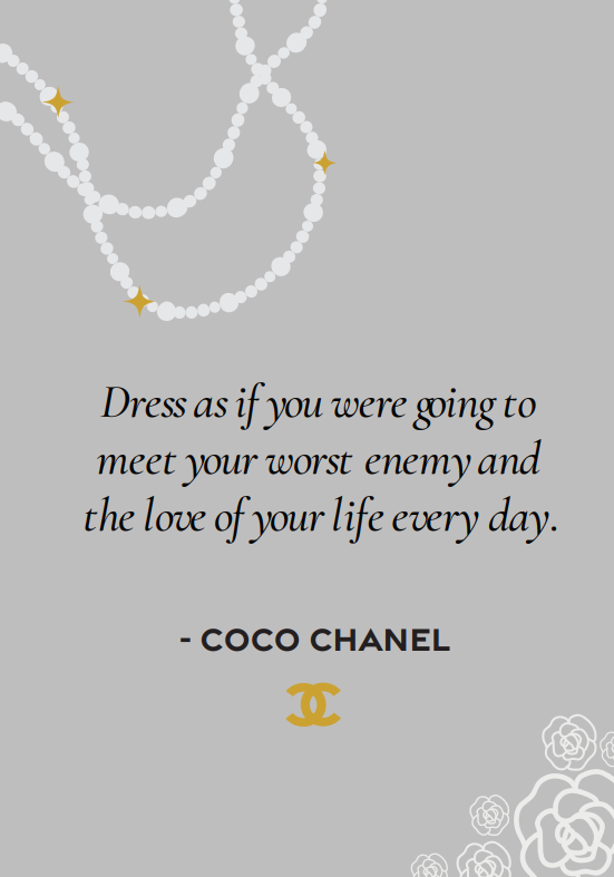 Coco Chanel brand poster design by Janice Singh