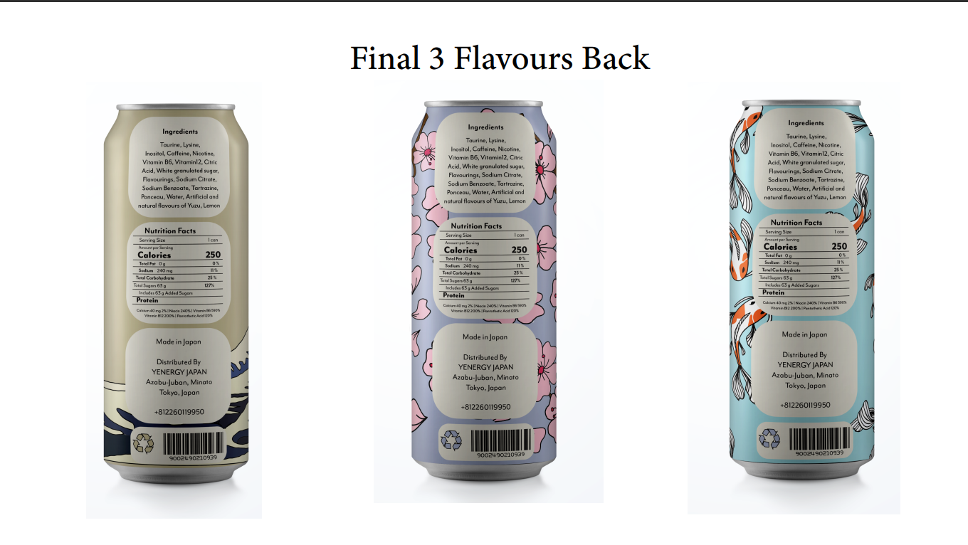 First Foods Energy Drink — packaging back