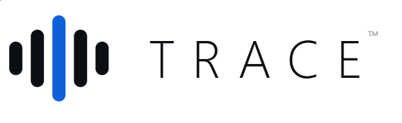 TRACE primary lockup with pulse mark and wordmark